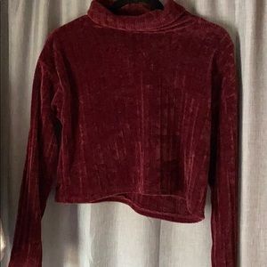 Cropped turtleneck